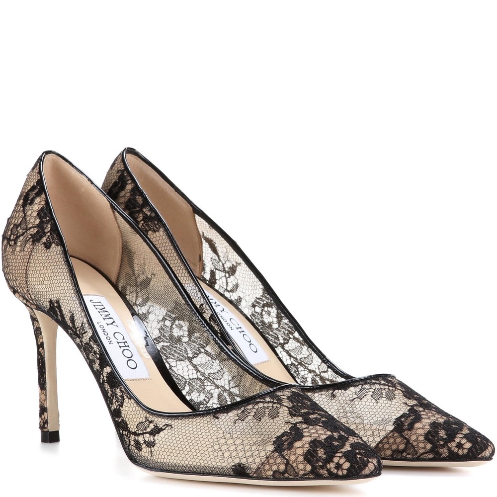 JIMMY CHOO Romy 85 Lace Pump